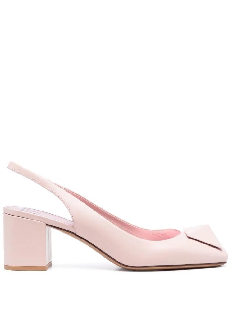 Valentino Garavani Roman Stud slingback pumps - Pink Cover