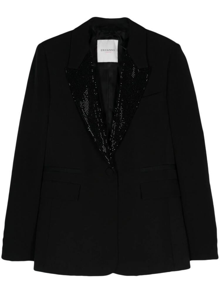 ERMANNO FIRENZE crystal embellished blazer - Black Cover