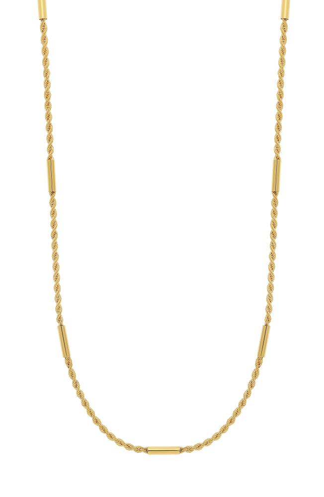 Bony Levy 14K Gold Florentine Rope Chain Necklace in 14K Yellow Gold Cover