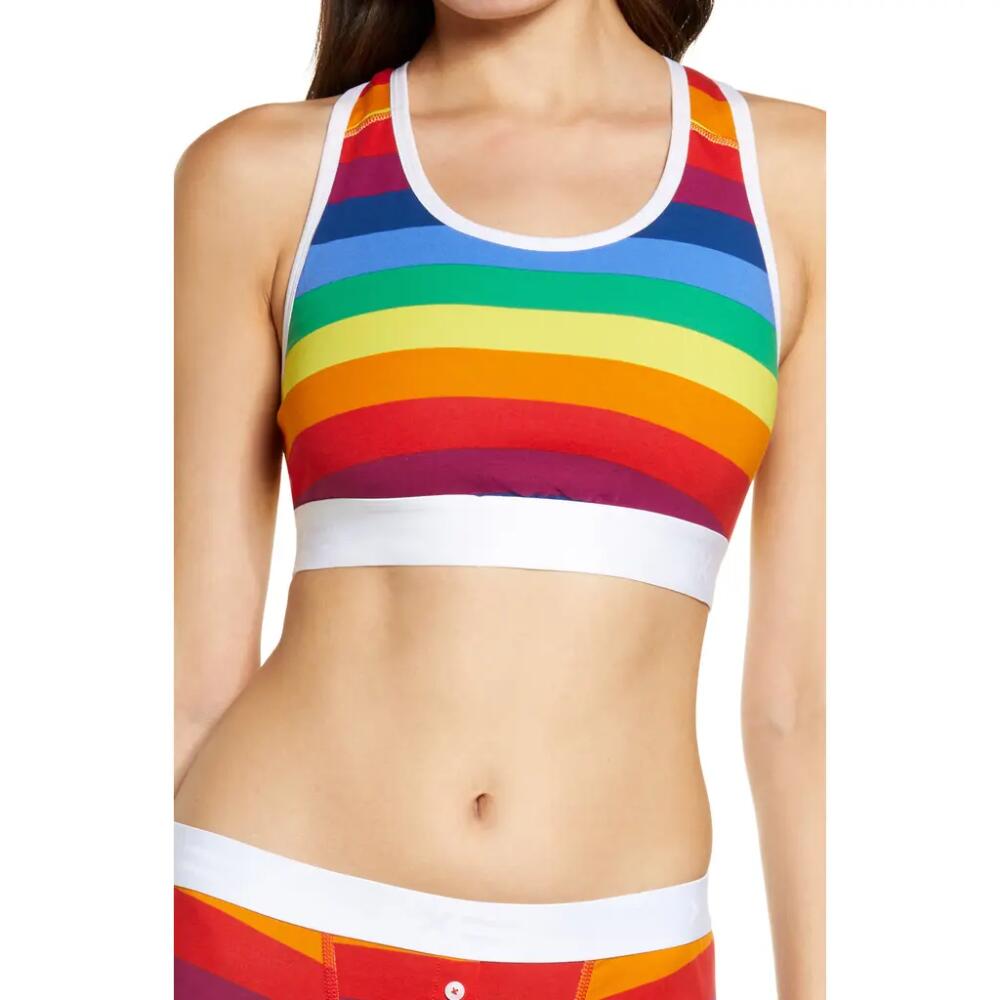 TomboyX Racerback Soft Bra in Rainbow Pride Cover