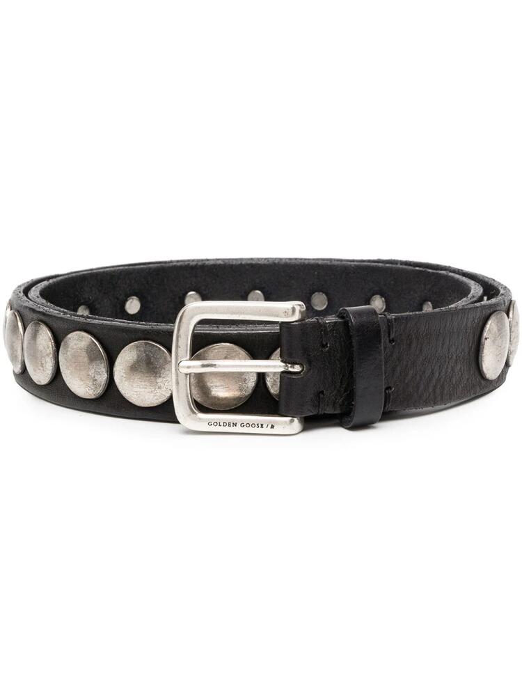 Golden Goose disc-embellished belt - Black Cover