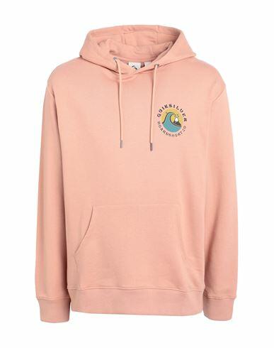 Quiksilver Qs Felpa Qs Bubble Stamp Hoodie Man Sweatshirt Pastel pink Cotton, Polyester Cover