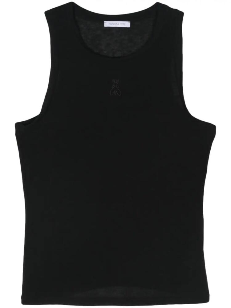 Patrizia Pepe fly-embroidered tank top - Black Cover