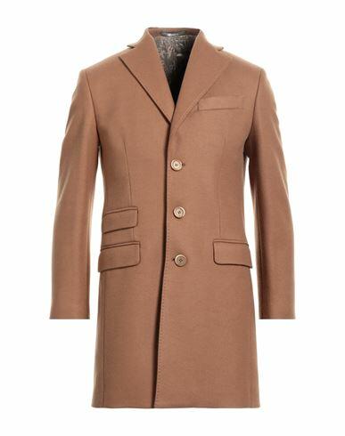 Havana & Co. Man Coat Beige Polyester, Wool Cover