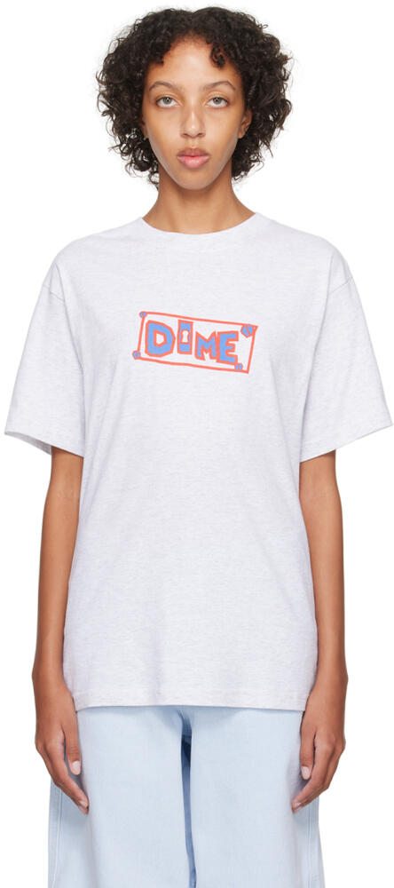 Dime Gray Printed T-Shirt Cover