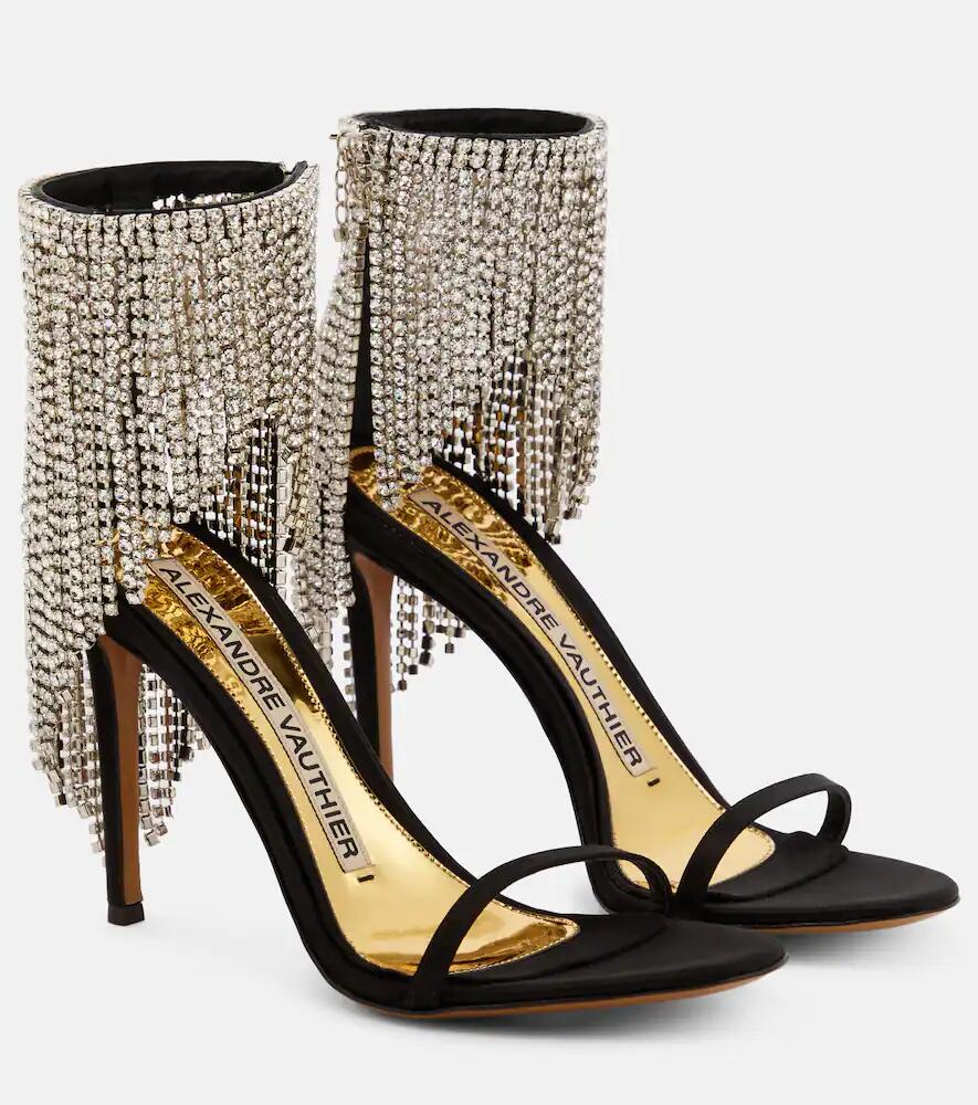 Alexandre Vauthier Embellished satin sandals Cover