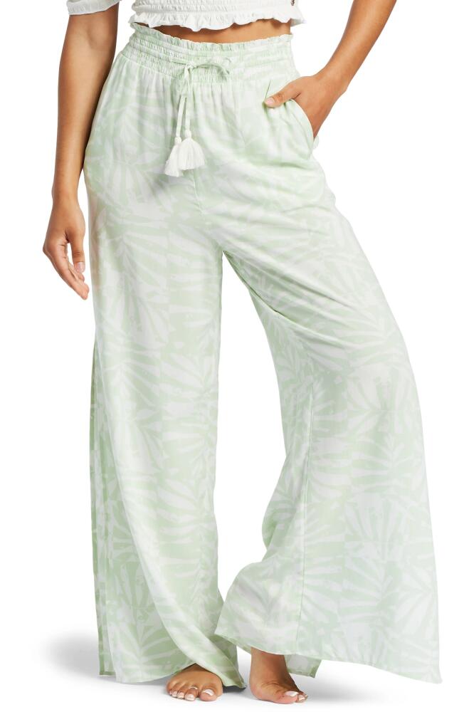 Roxy Tropical Rhythm Slit Hem Wide Leg Pants in Seacrest Hot Tropics Cover