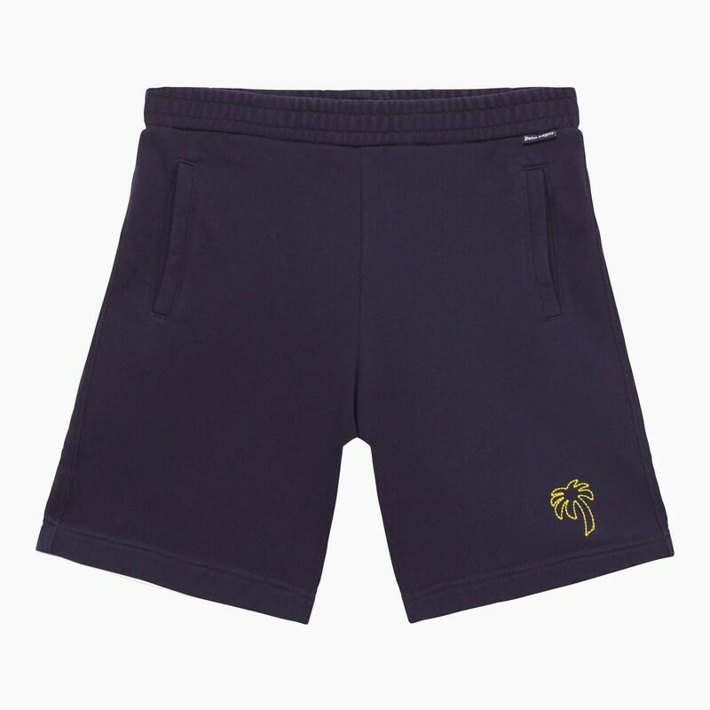 Palm Angels Navy blue cotton shorts Cover