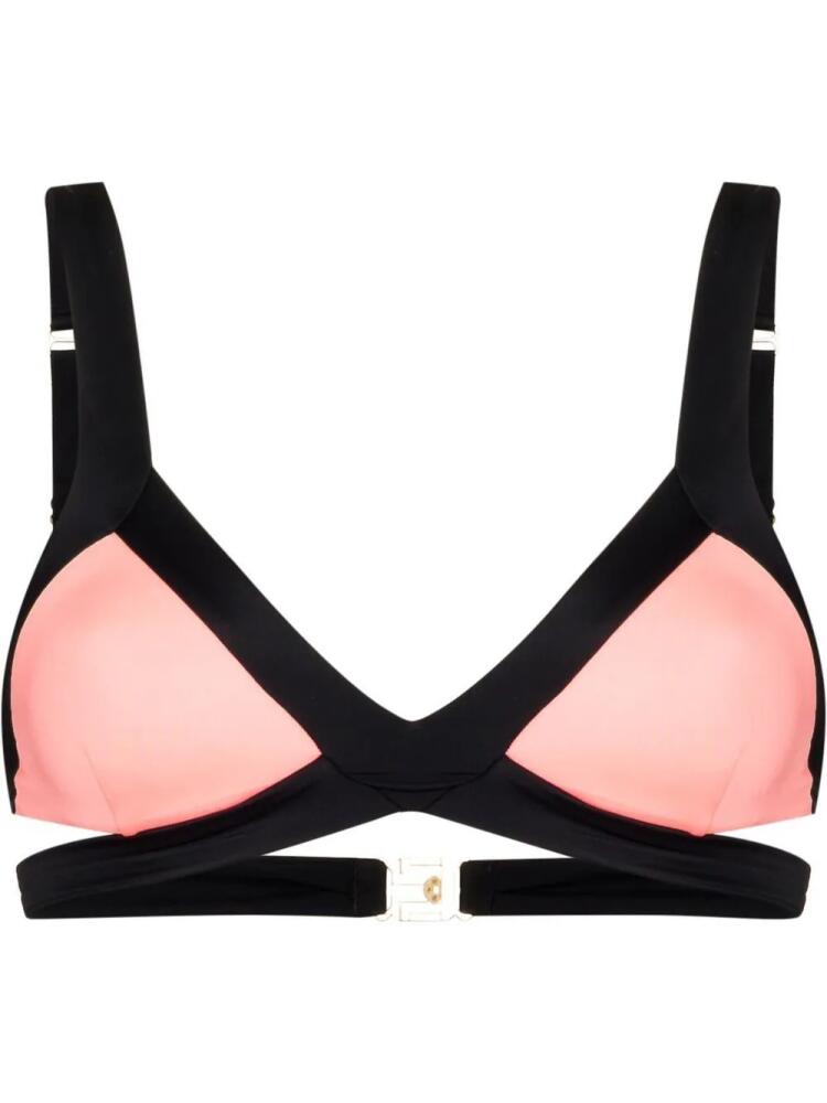 Agent Provocateur Mazzy cut-out bikini top - Pink Cover