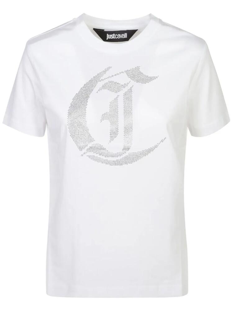 Just Cavalli logo-embellished T-shirt - White Cover