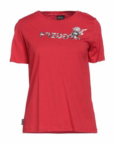 Freddy Woman T-shirt Red Cotton Cover