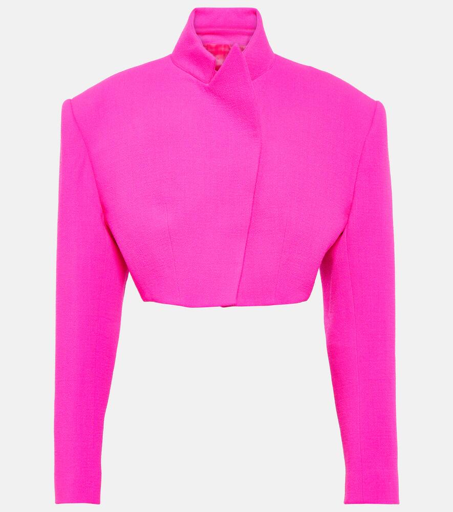 Alexandre Vauthier Cropped wool jacket Cover