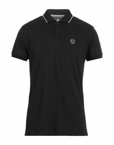 People Of Shibuya Man Polo shirt Black Cotton Cover