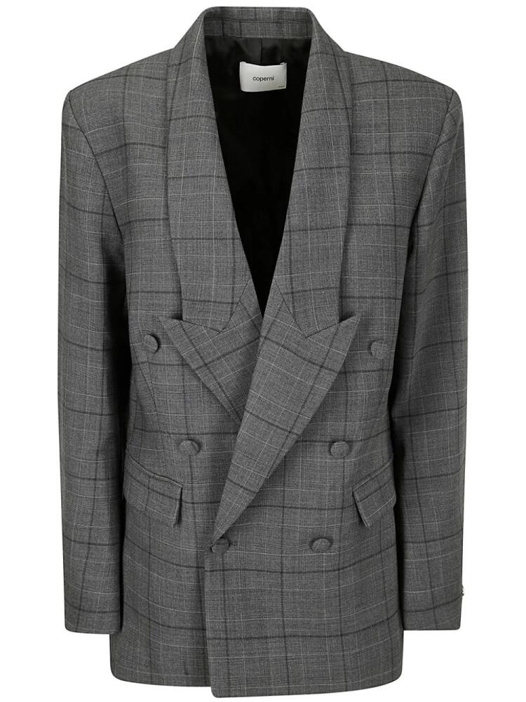 Coperni plaid-check pattern blazer - Grey Cover