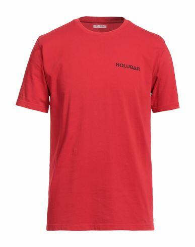 Holubar Man T-shirt Red Cotton Cover