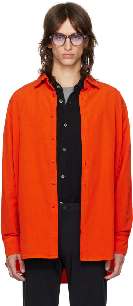 CASEY CASEY Orange Big Raccourcie Shirt Cover