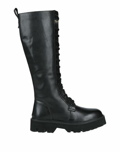 Blauer Woman Boot Black Leather Cover