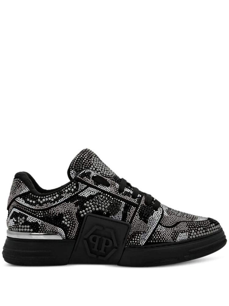 Philipp Plein Crystal Royal Street embossed-logo sneakers - Black Cover