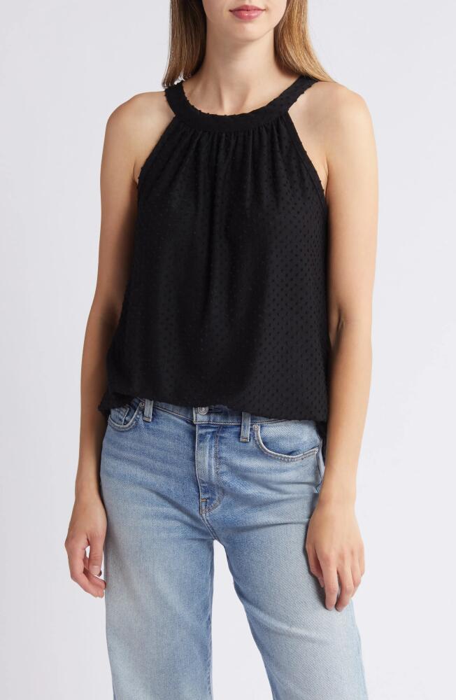 Loveappella Clip Dot Halter Tank Top in Black Cover