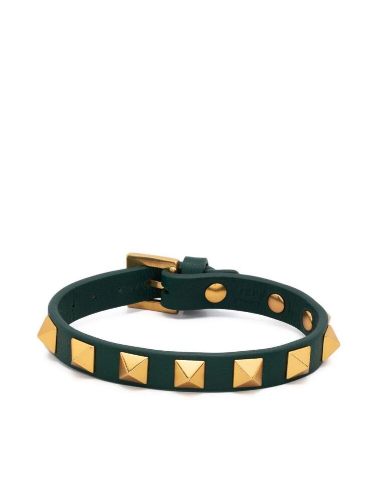 Valentino Garavani Rockstud buckle bracelet - Green Cover