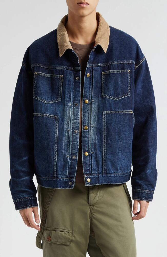 VISVIM Waysee Insulated Denim Jacket in Indigo Cover