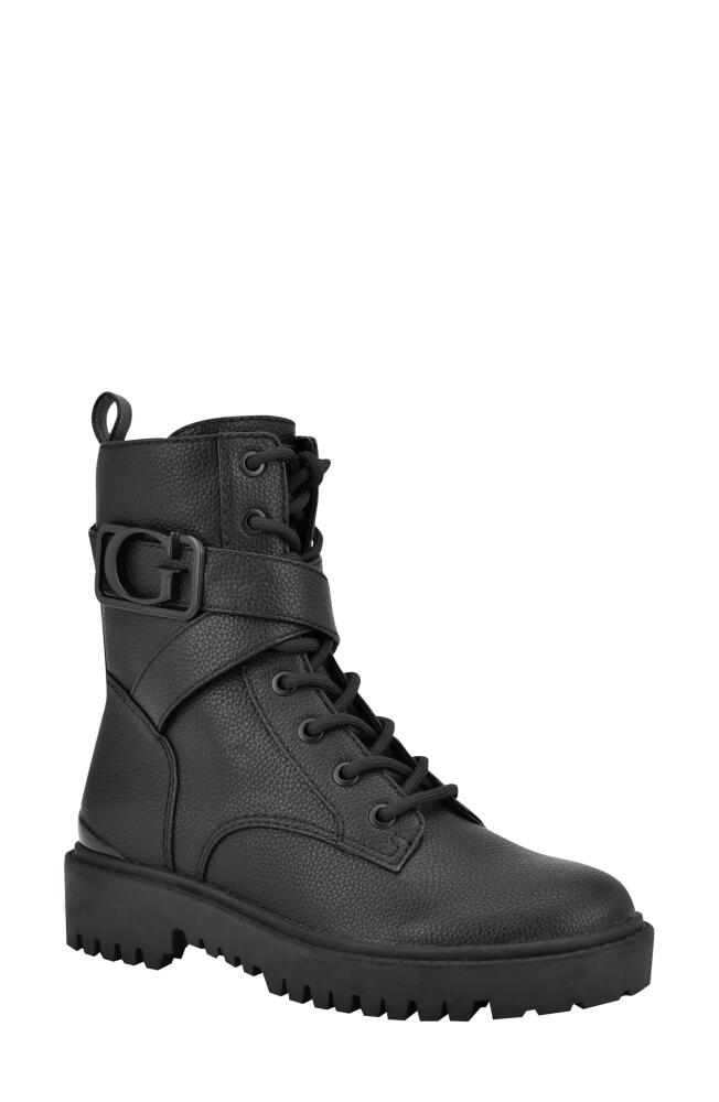 GUESS Orana Combat Boot in Black Cover