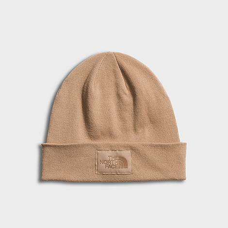 The North Face Inc Dock Worker Recycled Beanie Hat in Brown/Almond Butter Cover