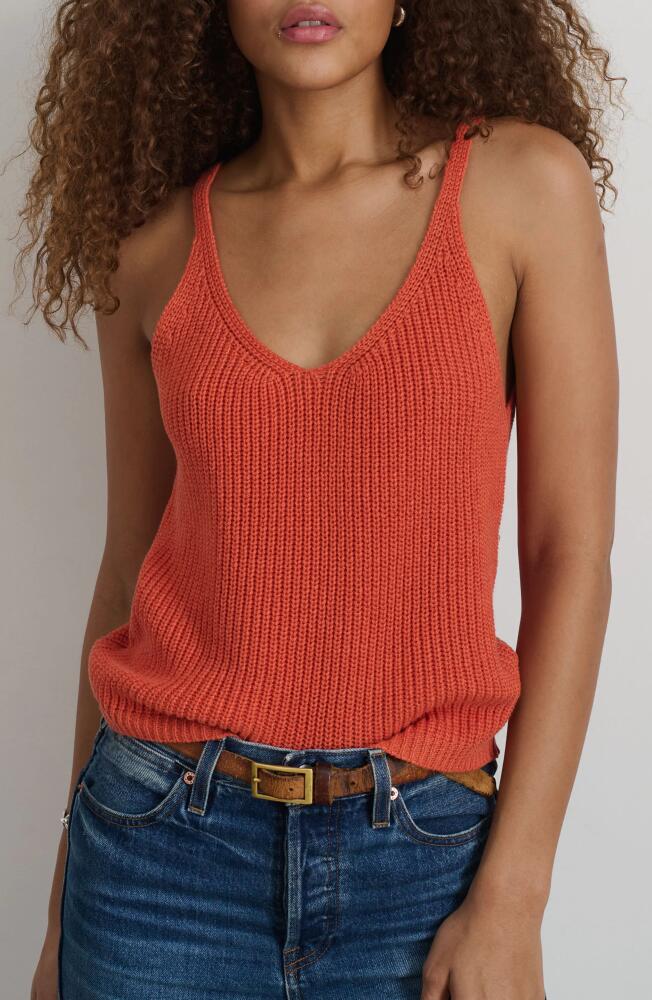 Alex Mill Billie Sweater Tank in Papaya Cover