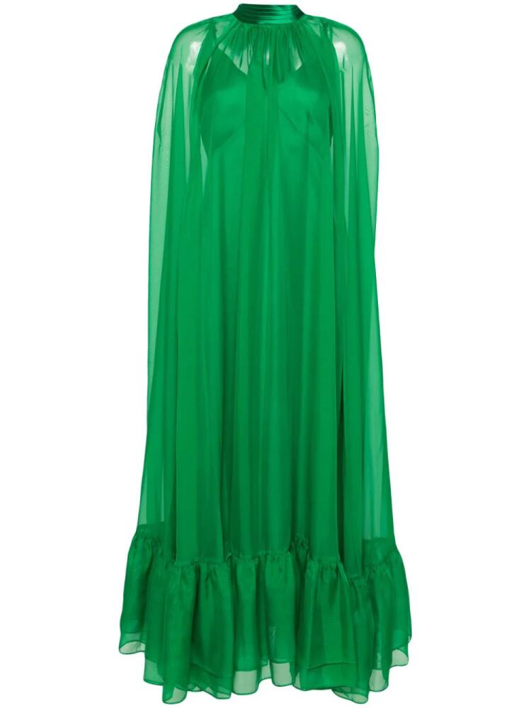 alice + olivia Lanelle maxi cape dress - Green Cover