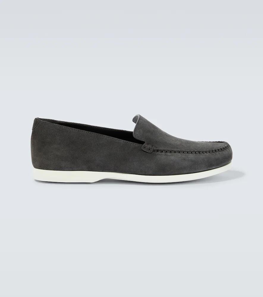 Manolo Blahnik Monaco suede loafers Cover