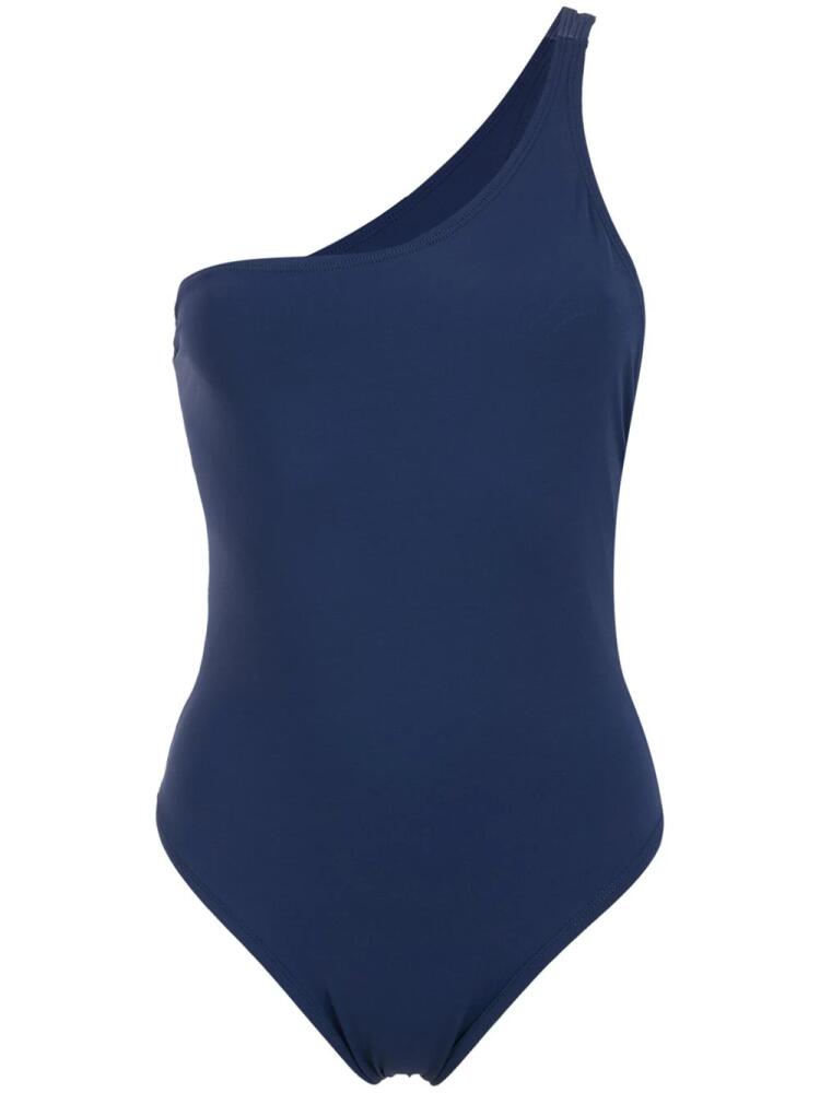 Isolda one-shoulder swimsuit - Blue Cover