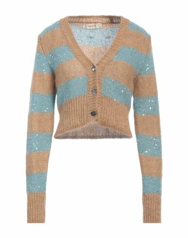 Jucca Woman Cardigan Camel Polyamide, Alpaca wool, Mohair wool, Cotton Cover