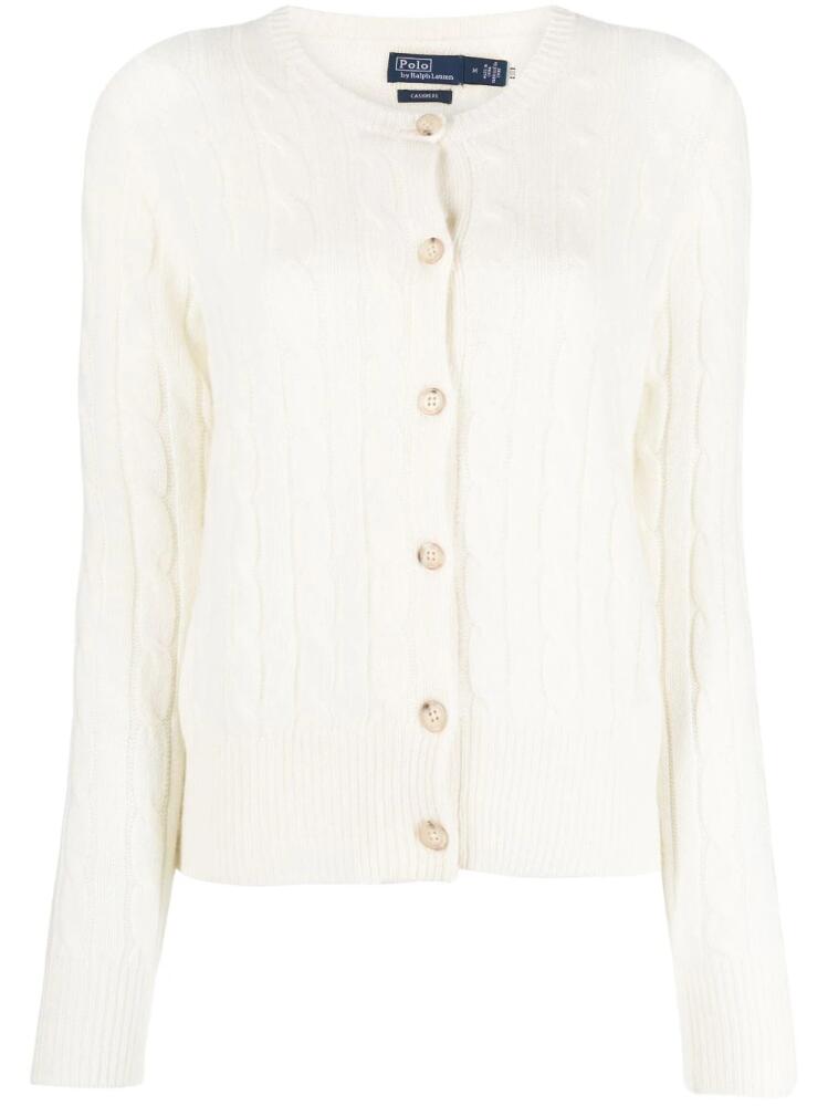 Polo Ralph Lauren cable-knit cashmere cardigan - Neutrals Cover