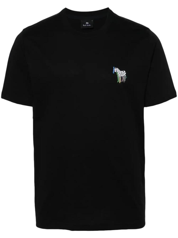 PS Paul Smith zebra-print cotton T-shirt - Black Cover