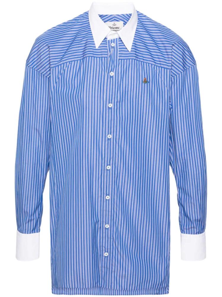 Vivienne Westwood striped cotton shirt - Blue Cover