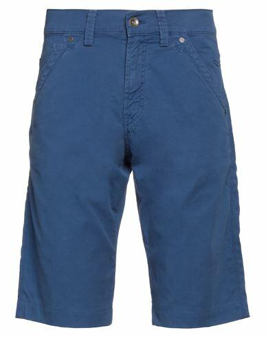 Mason's Man Shorts & Bermuda Shorts Blue Cotton, Elastane Cover