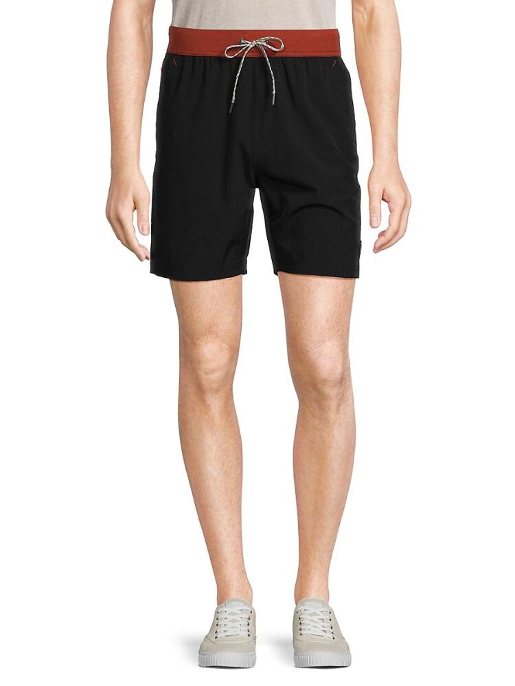 Avalanche Men's Drawstring Shorts - Black Cover