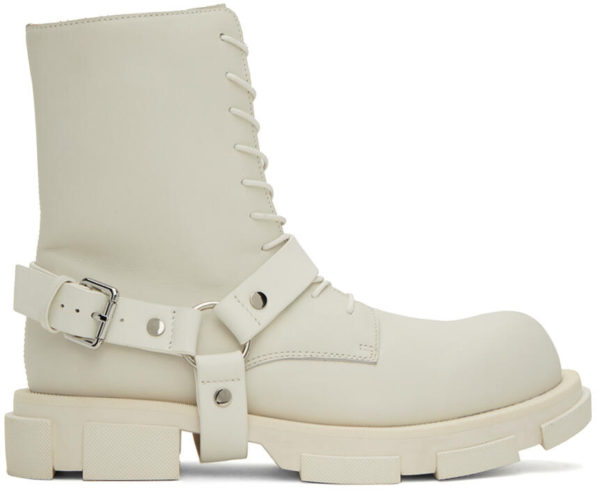 both White Gao Harness Boots Cover