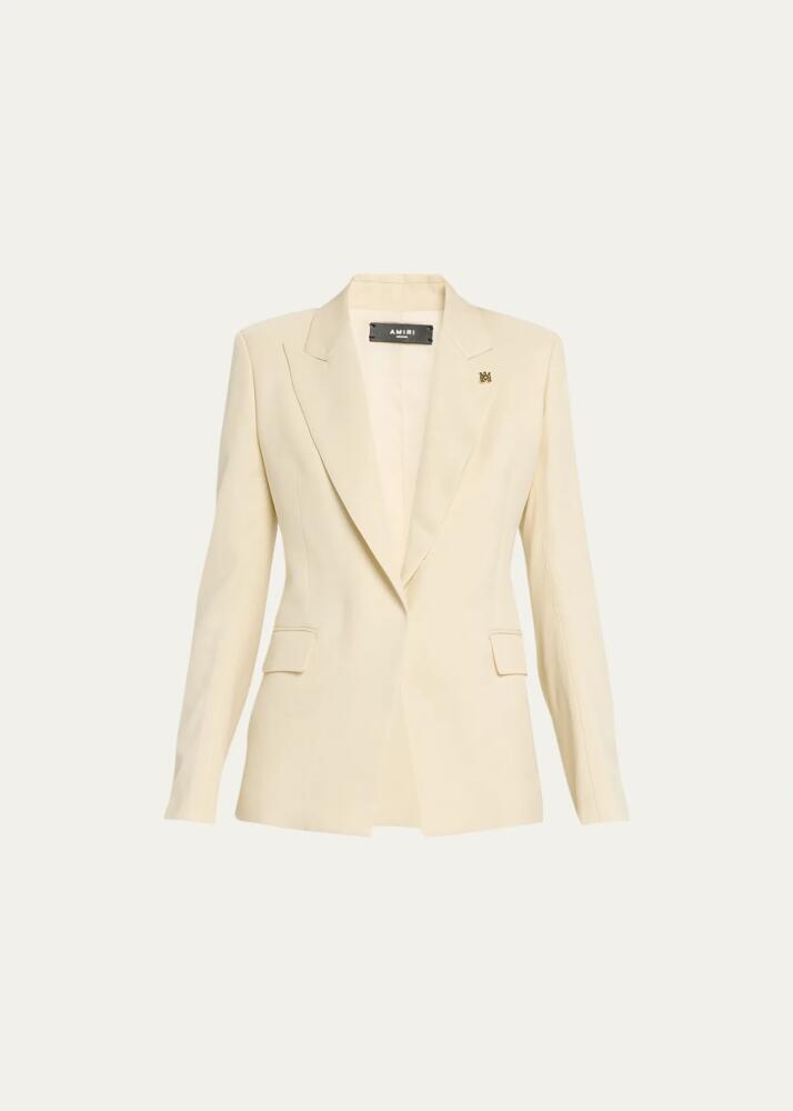 Amiri Single-Breasted Blazer Jacket with Pin Cover