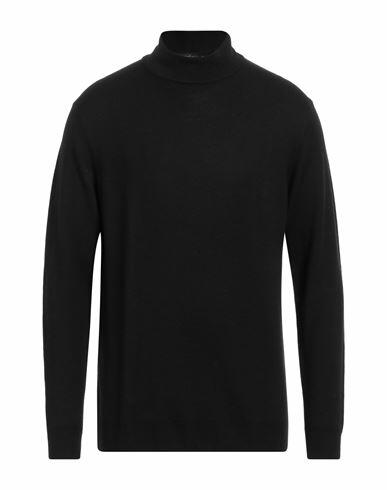 Retois Man Turtleneck Black Merino Wool Cover