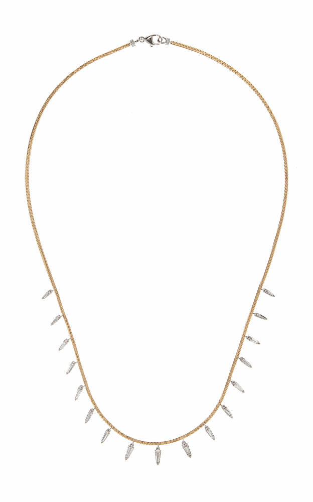 Nikos Koulis - 18K White and Yellow Gold Together Diamond Necklace - Gold - Gifts For Her Cover