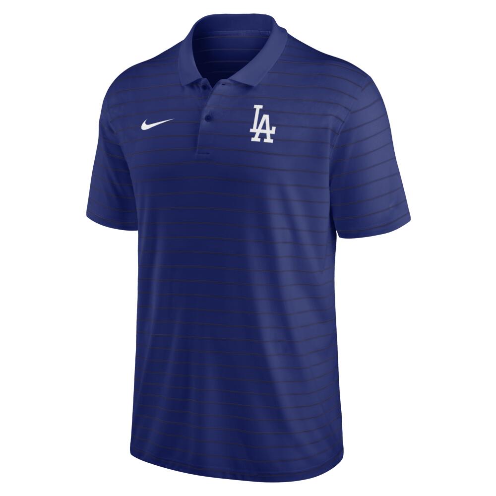 Nike Men's Dri-FIT Victory Striped (MLB Los Angeles Dodgers) Polo in Blue Cover