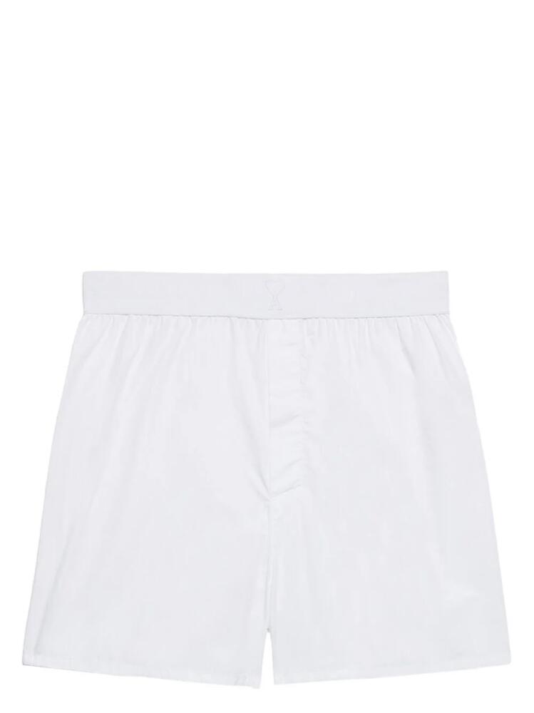 AMI Paris logo-waistband cotton boxers - White Cover