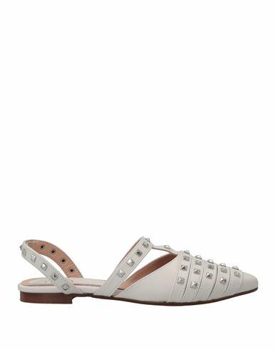 Unlace Woman Ballet flats Off white Soft Leather Cover