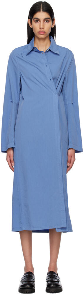 OUR LEGACY Blue Machine Midi Dress Cover