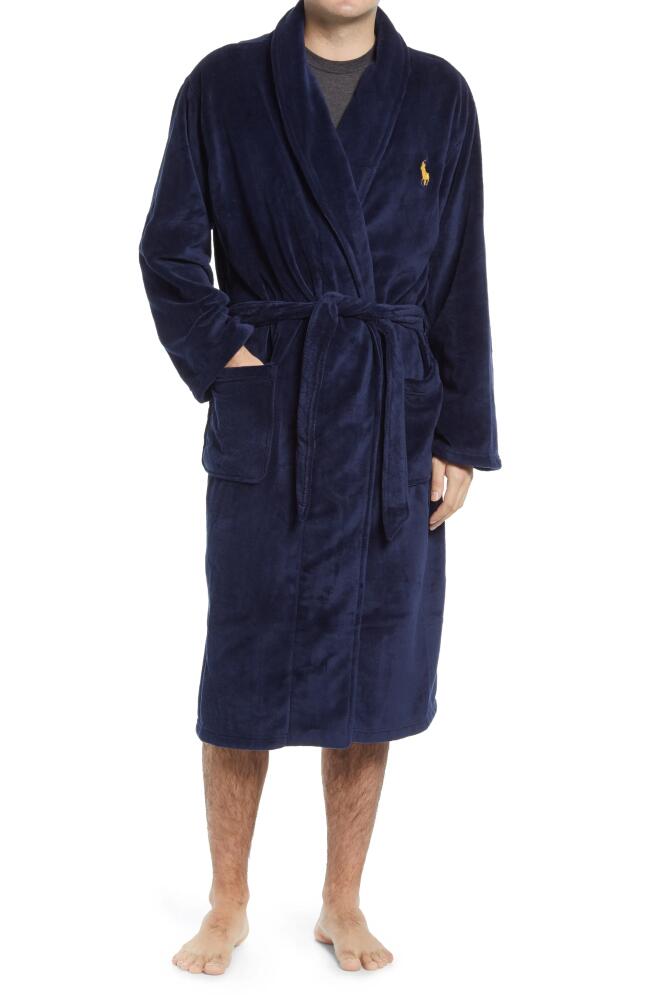 Polo Ralph Lauren Microfiber Men's Robe in Cruise Navy Cover