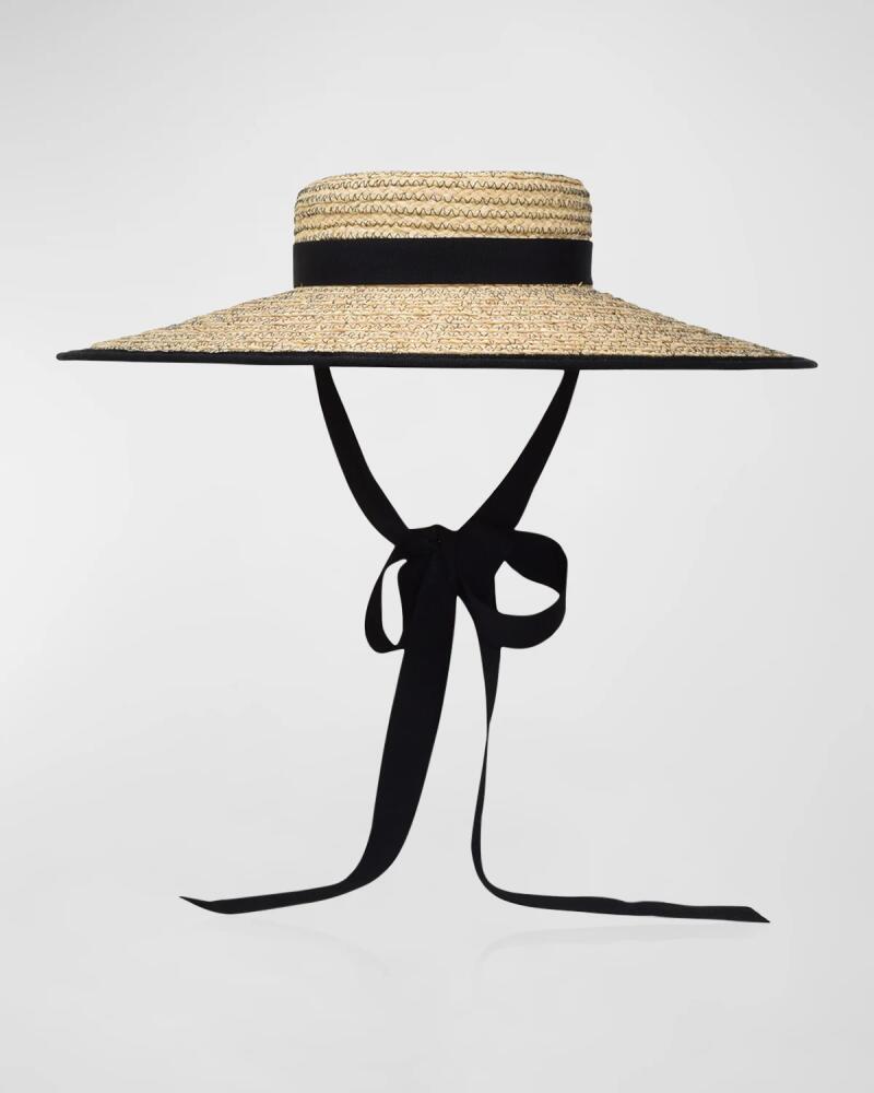 Gigi Burris Claiborne Straw Bucket Hat With Cotton Scarf Cover