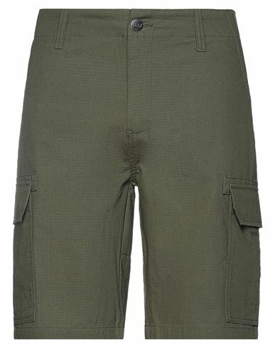 Dickies Man Shorts & Bermuda Shorts Military green Cotton Cover