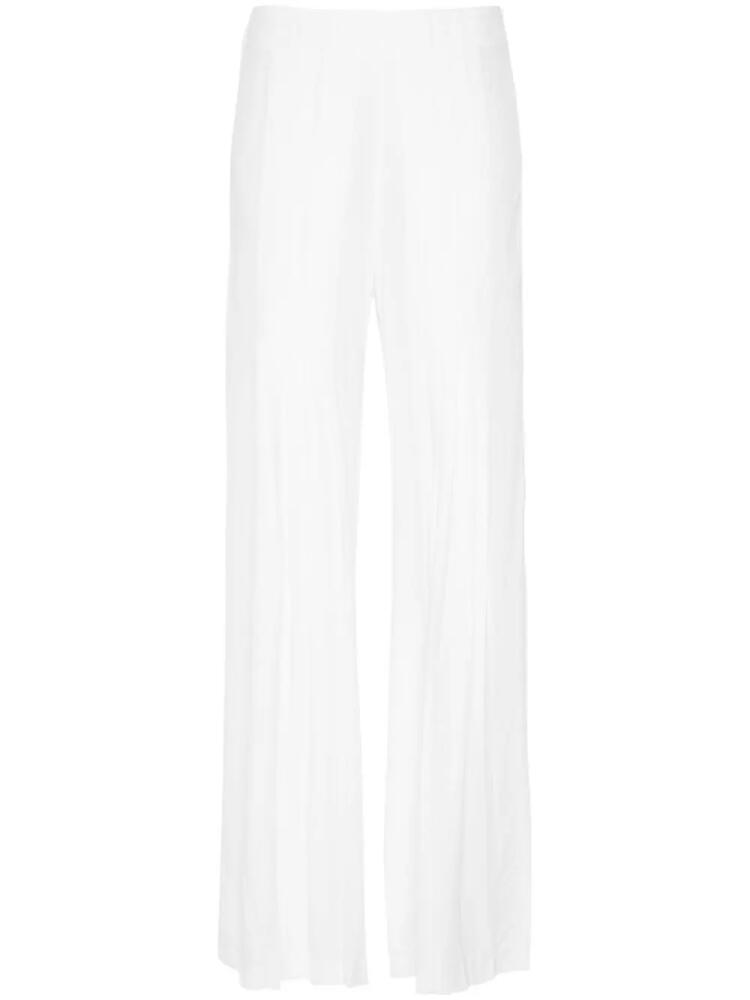 ERMANNO FIRENZE pleated wide-leg trousers - White Cover