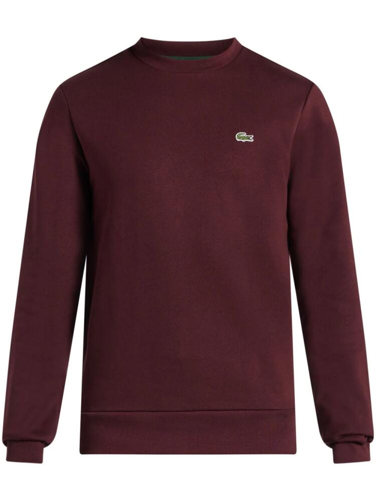 Lacoste logo-patch sweatshirt - Red Cover